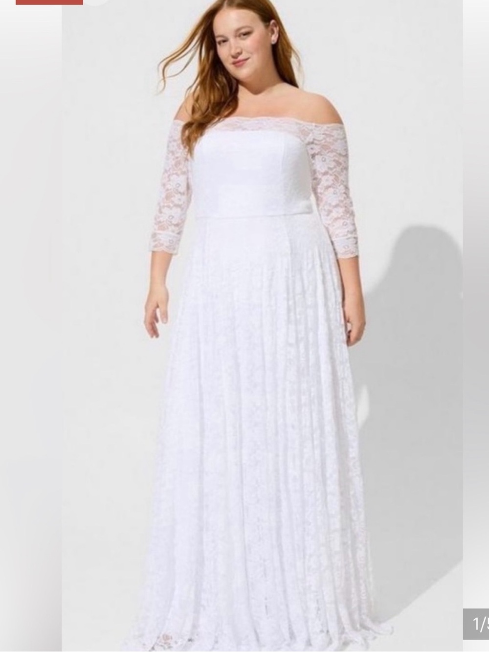 Torrid Ivory Lace Wedding Gown Size 22 / 3x NWT